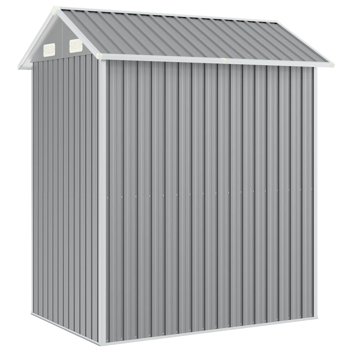 Garden Shed Light Grey 192x152.5x237 cm Galvanised Steel