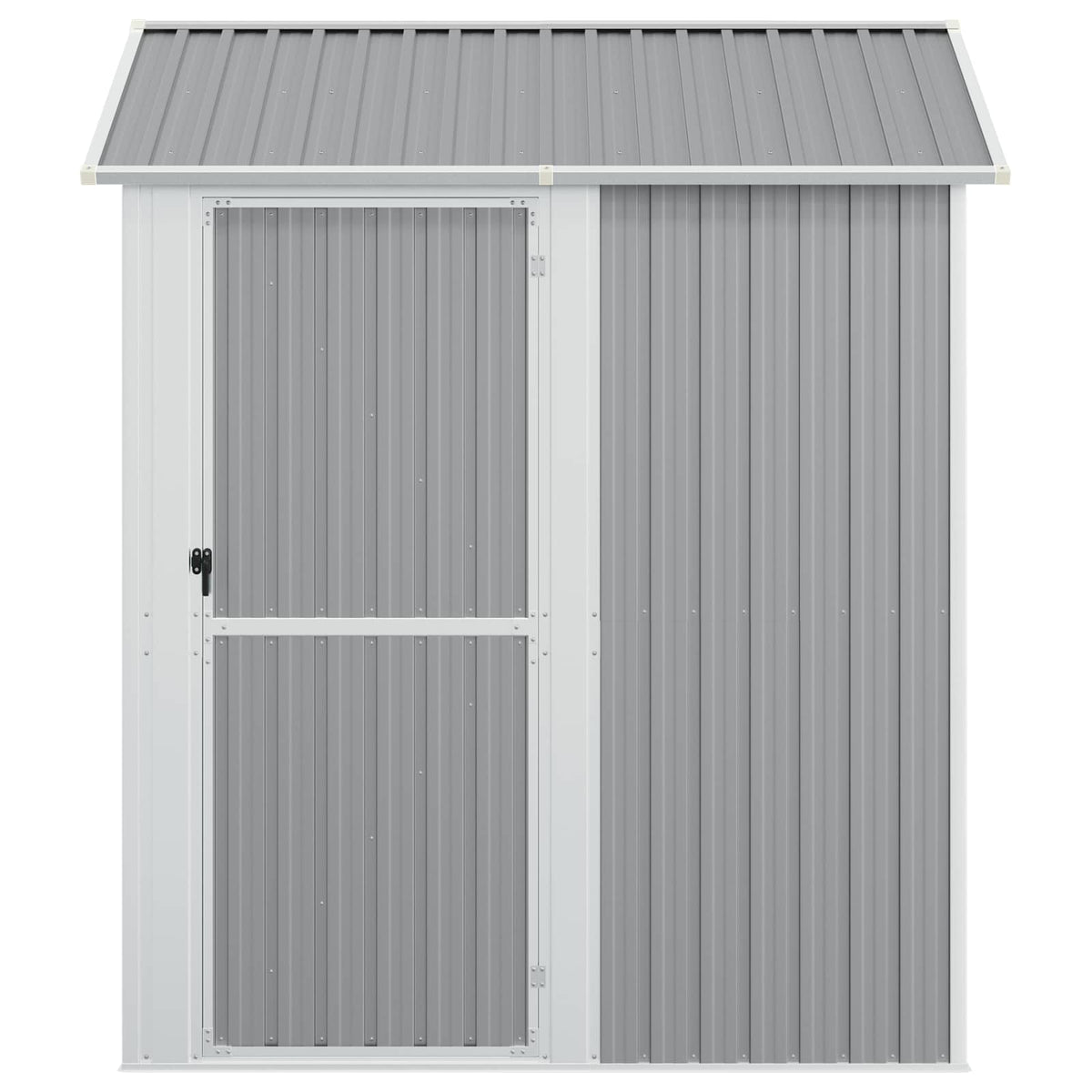 Garden Shed Light Grey 192x152.5x237 cm Galvanised Steel