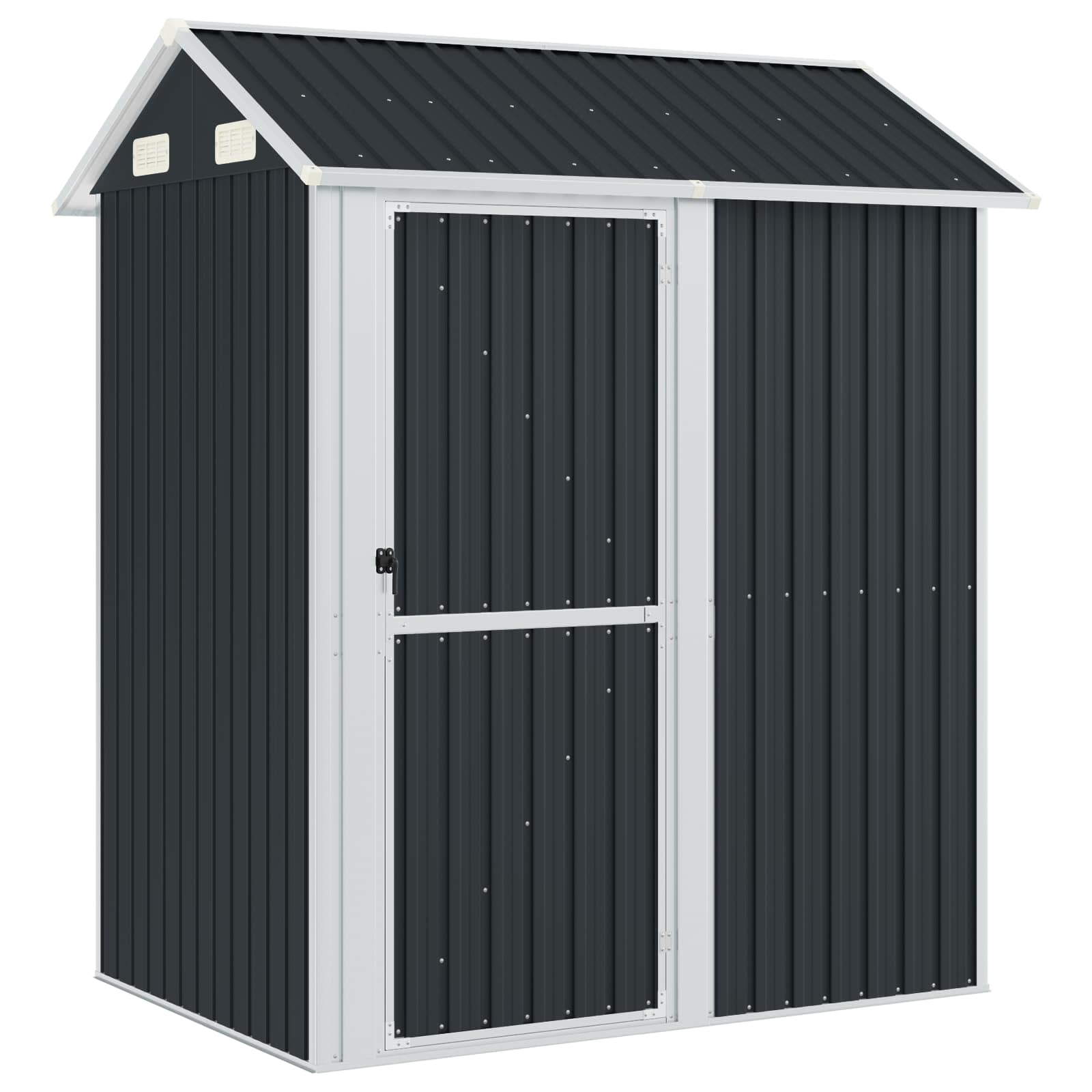 Garden Shed Anthracite 192x152.5x237 cm Galvanised Steel