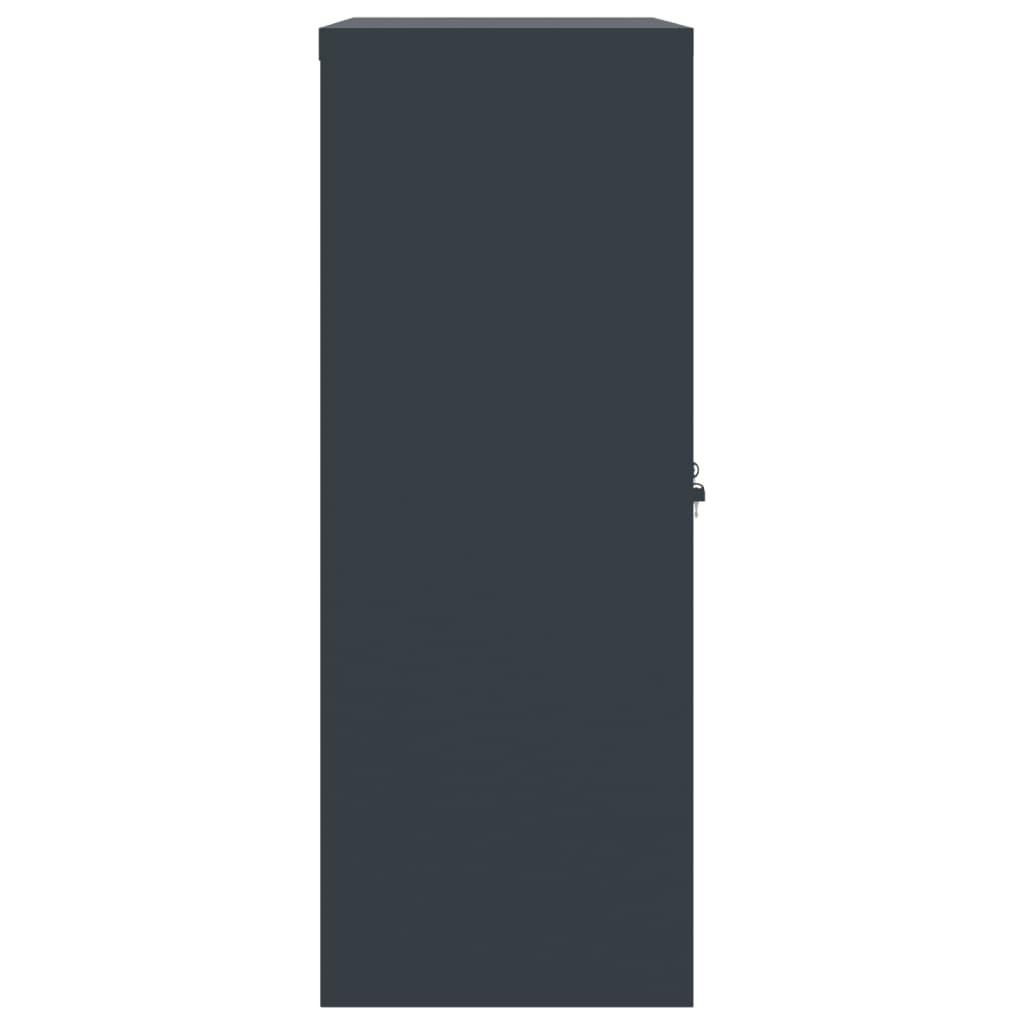 File Cabinet Anthracite 90x40x105 cm Steel
