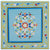Coffee Table Turquoise Hand Painted Solid Wood Mango