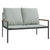 4 Piece Garden Lounge Set with Cushions Anthracite Steel