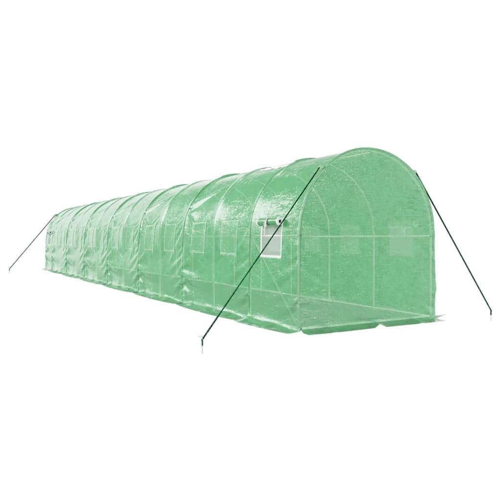 Greenhouse with Steel Frame Green 28 m² 14x2x2 m