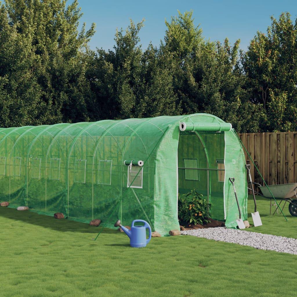 Greenhouse with Steel Frame Green 44 m² 22x2x2 m