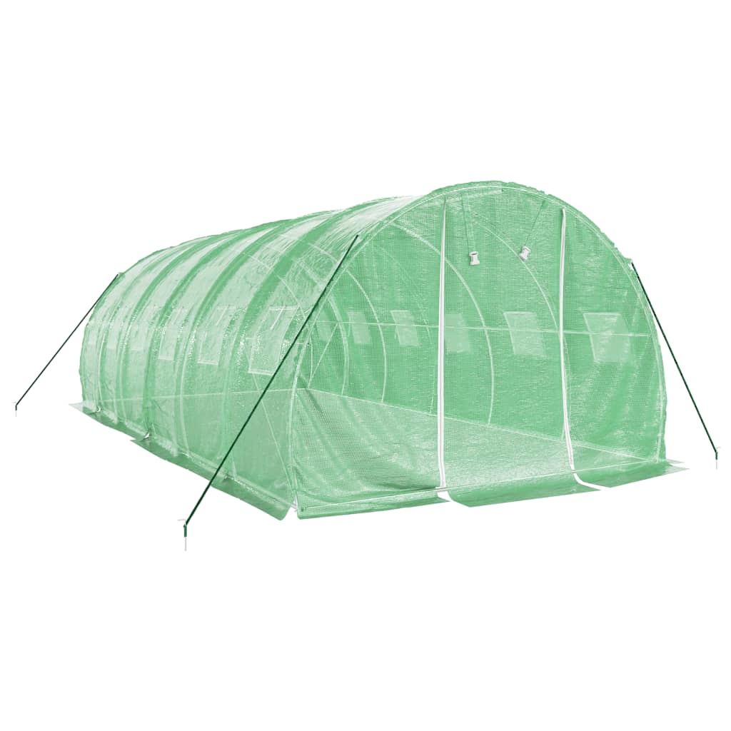 Greenhouse with Steel Frame Green 18 m² 6x3x2 m