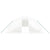 Greenhouse with Steel Frame White 60 m² 12x5x2.3 m