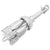 Folding Anchor Silver 0.7 kg Hot Dip Galvanized Cast Iron