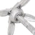 Folding Anchor with Rope Silver 0.7 kg Hot Dip Galvanized Cast Iron