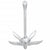 Folding Anchor with Rope Silver 8 kg Hot Dip Galvanized Cast Iron