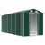 Garden Shed Green 191x470x198 cm Galvanised Steel