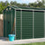 Garden Shed Green 191x555x198 cm Galvanised Steel