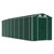 Garden Shed Green 191x640x198 cm Galvanised Steel