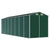 Garden Shed Green 191x640x198 cm Galvanised Steel