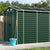 Garden Shed Green 191x640x198 cm Galvanised Steel