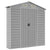 Garden Shed Light Grey 191x130x198 cm Galvanised Steel