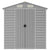 Garden Shed Light Grey 191x215x198 cm Galvanised Steel