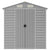 Garden Shed Light Grey 191x385x198 cm Galvanised Steel