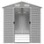 Garden Shed Light Grey 191x385x198 cm Galvanised Steel