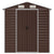 Garden Shed Brown 191x470x198 cm Galvanised Steel