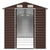 Garden Shed Brown 191x470x198 cm Galvanised Steel