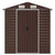 Garden Shed Brown 191x810x198 cm Galvanised Steel