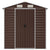 Garden Shed Brown 191x895x198 cm Galvanised Steel