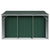 Garden Shed Green 277x279x179 cm Galvanised Steel