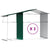 Garden Shed Green 277x365.5x179 cm Galvanised Steel