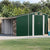 Garden Shed Green 277x365.5x179 cm Galvanised Steel