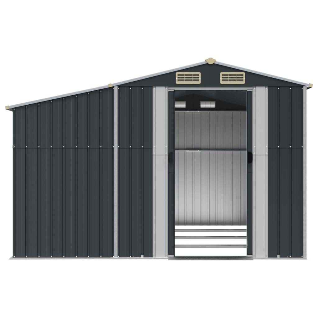 Garden Shed Anthracite 277x365.5x179 cm Galvanised Steel