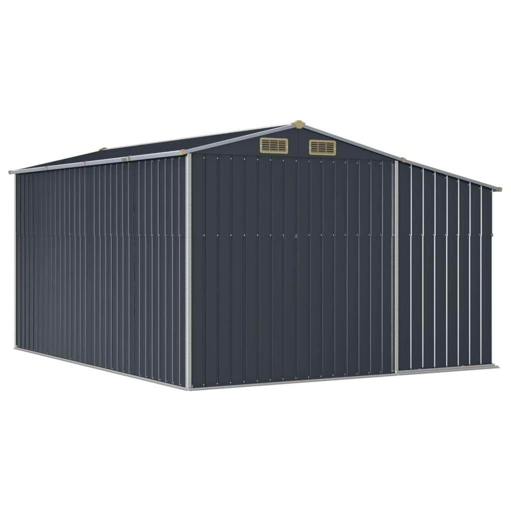 Garden Shed Anthracite 277x365.5x179 cm Galvanised Steel