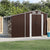 Garden Shed Brown 277x192.5x179 cm Galvanised Steel