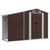 Garden Shed Brown 277x279x179 cm Galvanised Steel