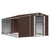 Garden Shed Brown 277x365.5x179 cm Galvanised Steel