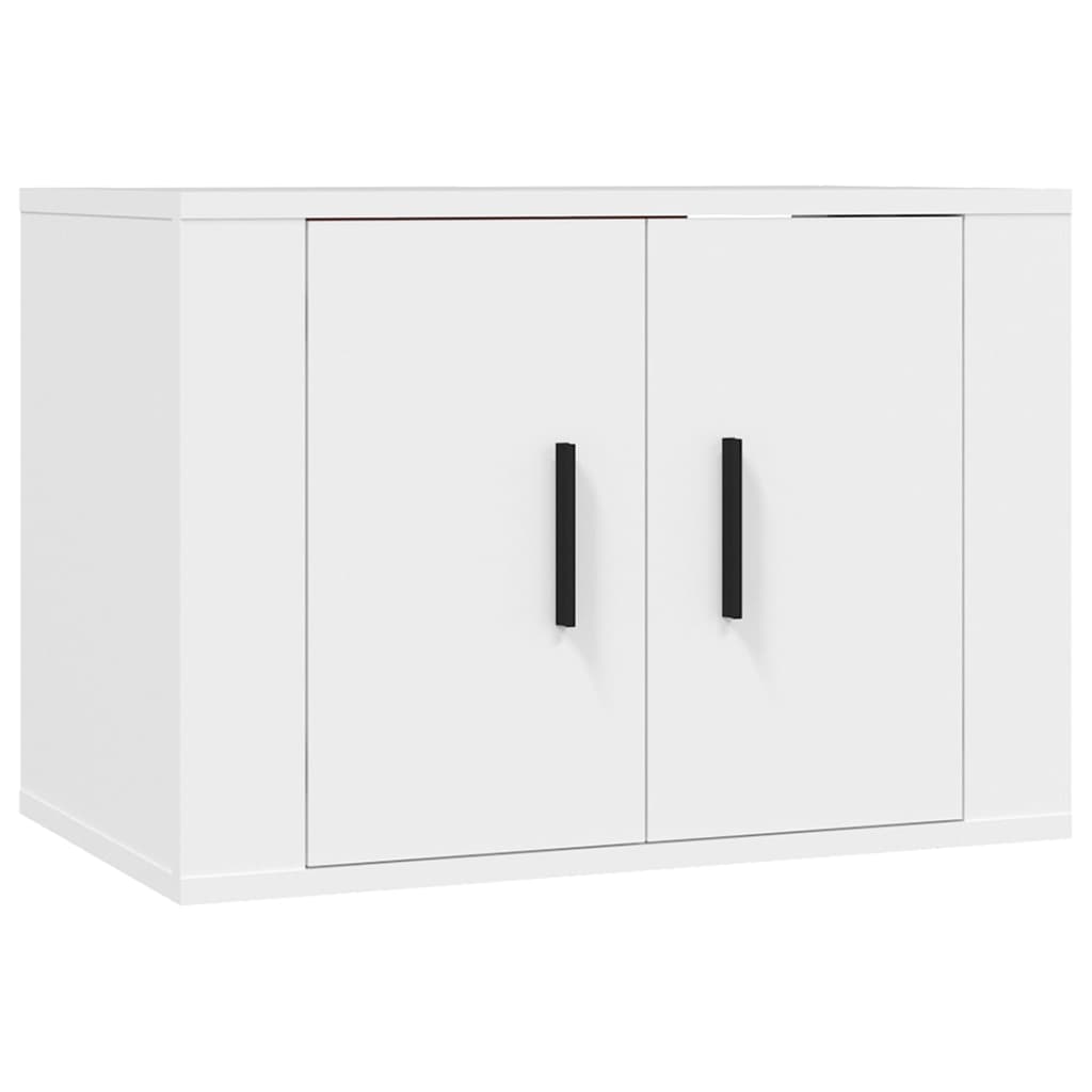 Wall-mounted TV Cabinets 3 pcs White 57x34.5x40 cm