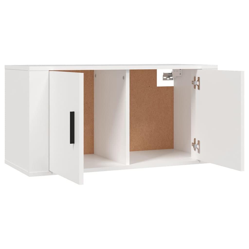 Wall-mounted TV Cabinets 2 pcs White 80x34.5x40 cm