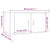 Wall-mounted TV Cabinets 2 pcs White 80x34.5x40 cm