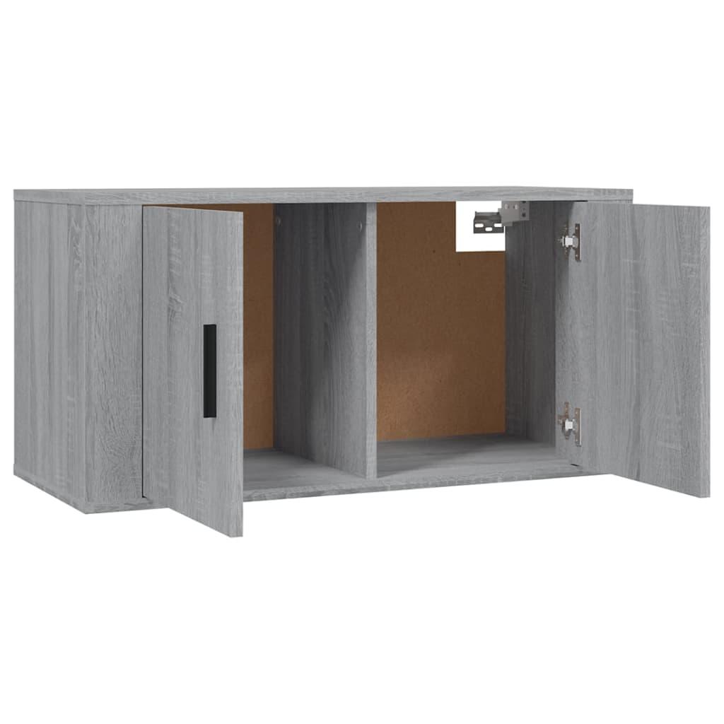 Wall-mounted TV Cabinets 2 pcs Grey Sonoma 80x34.5x40 cm