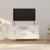 3 Piece TV Cabinet Set High Gloss White Engineered Wood