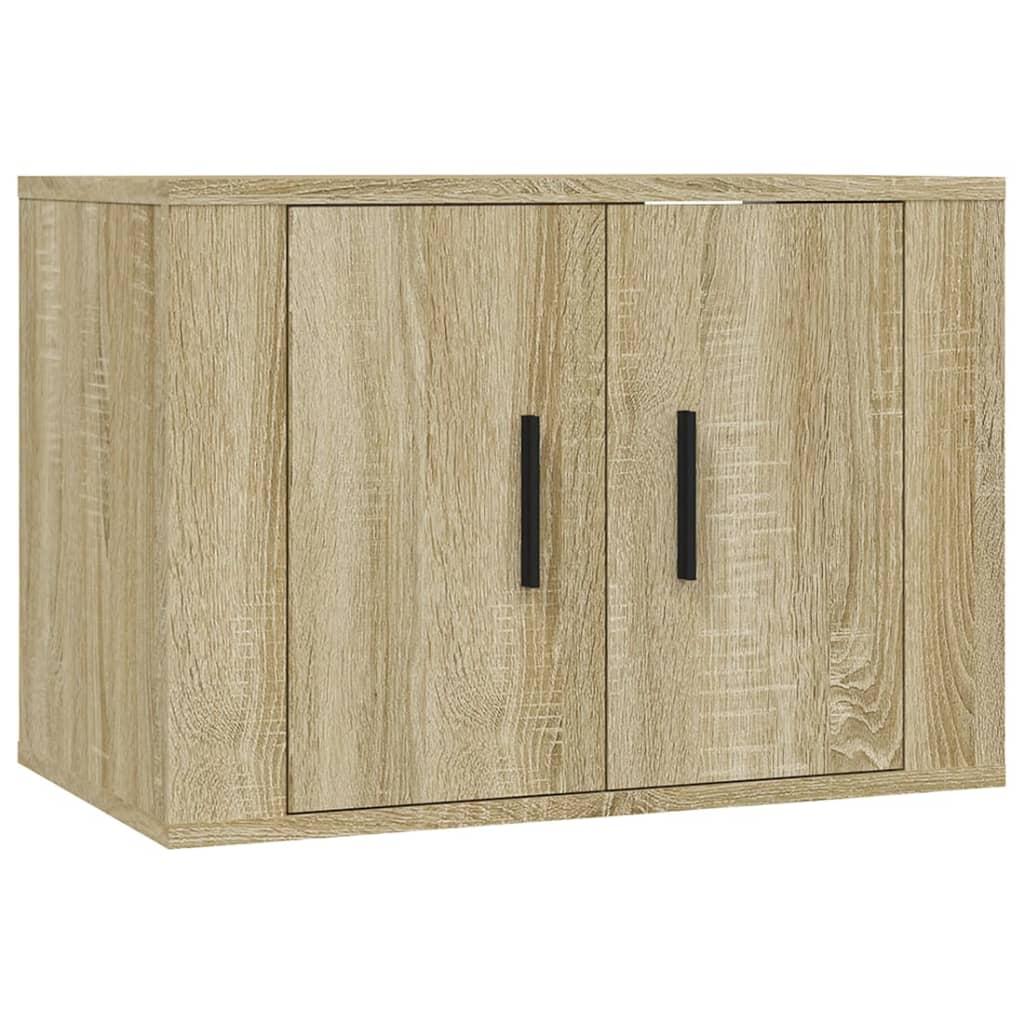 3 Piece TV Cabinet Set Sonoma Oak Engineered Wood