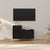 2 Piece TV Cabinet Set Black Engineered Wood