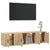 3 Piece TV Cabinet Set Sonoma Oak Engineered Wood