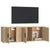 2 Piece TV Cabinet Set Sonoma Oak Engineered Wood