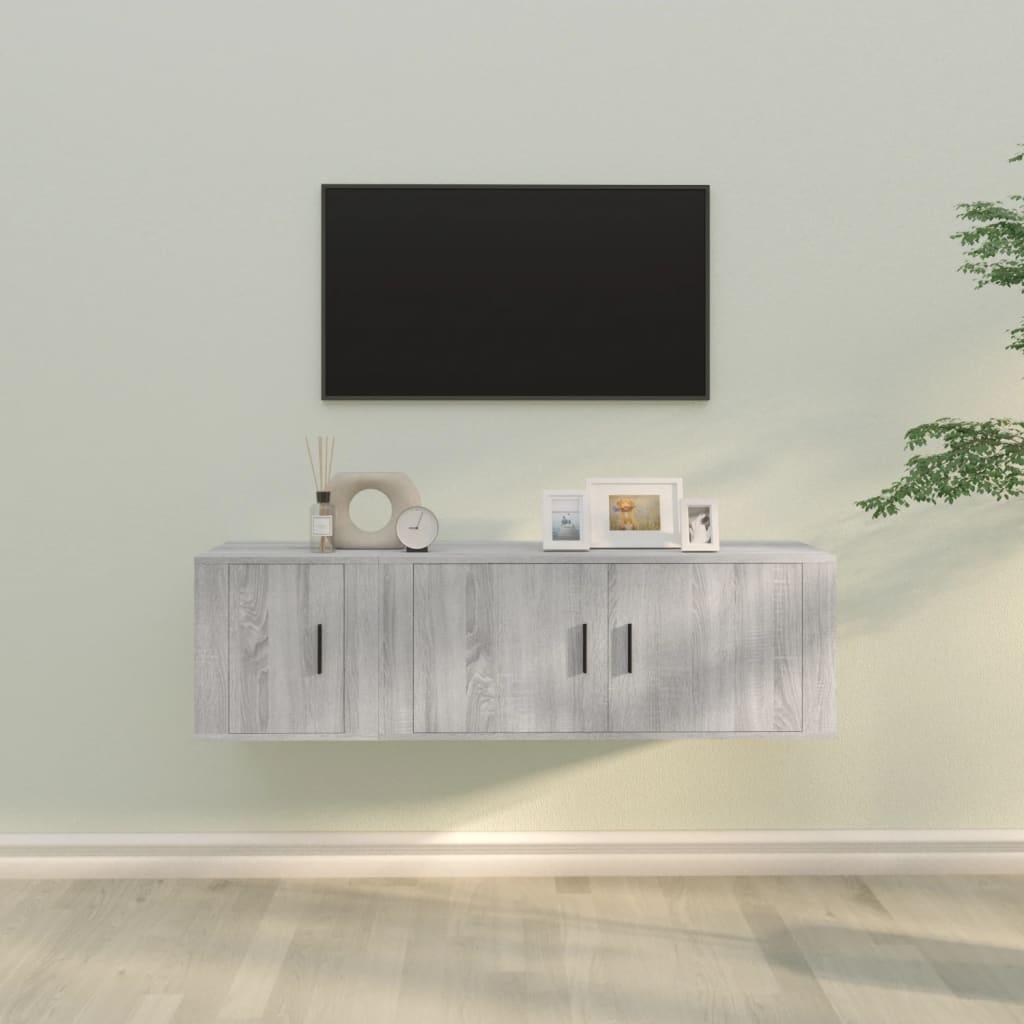 2 Piece TV Cabinet Set Grey Sonoma Engineered Wood