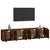 4 Piece TV Cabinet Set Smoked Oak Engineered Wood