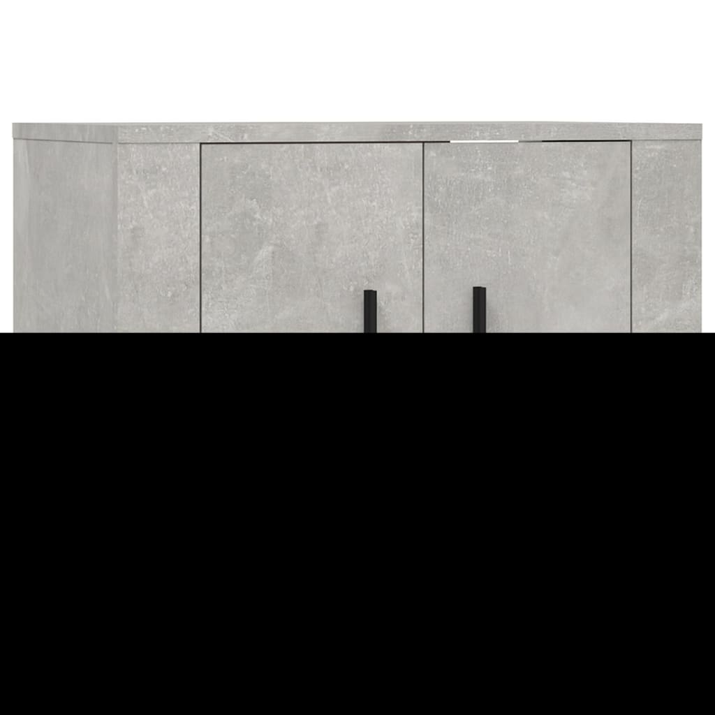 2 Piece TV Cabinet Set Concrete Grey Engineered Wood