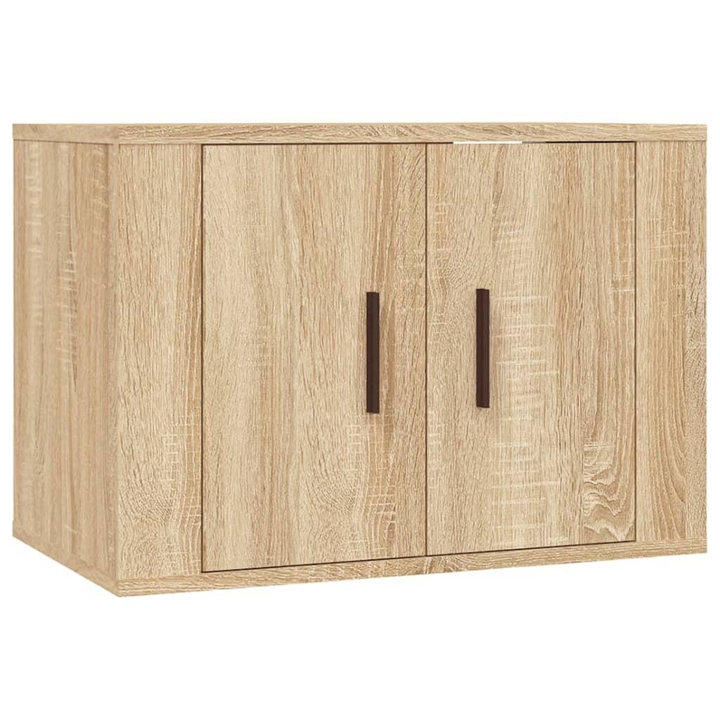 2 Piece TV Cabinet Set Sonoma Oak Engineered Wood