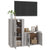 2 Piece TV Cabinet Set Grey Sonoma Engineered Wood