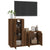 2 Piece TV Cabinet Set Brown Oak Engineered Wood