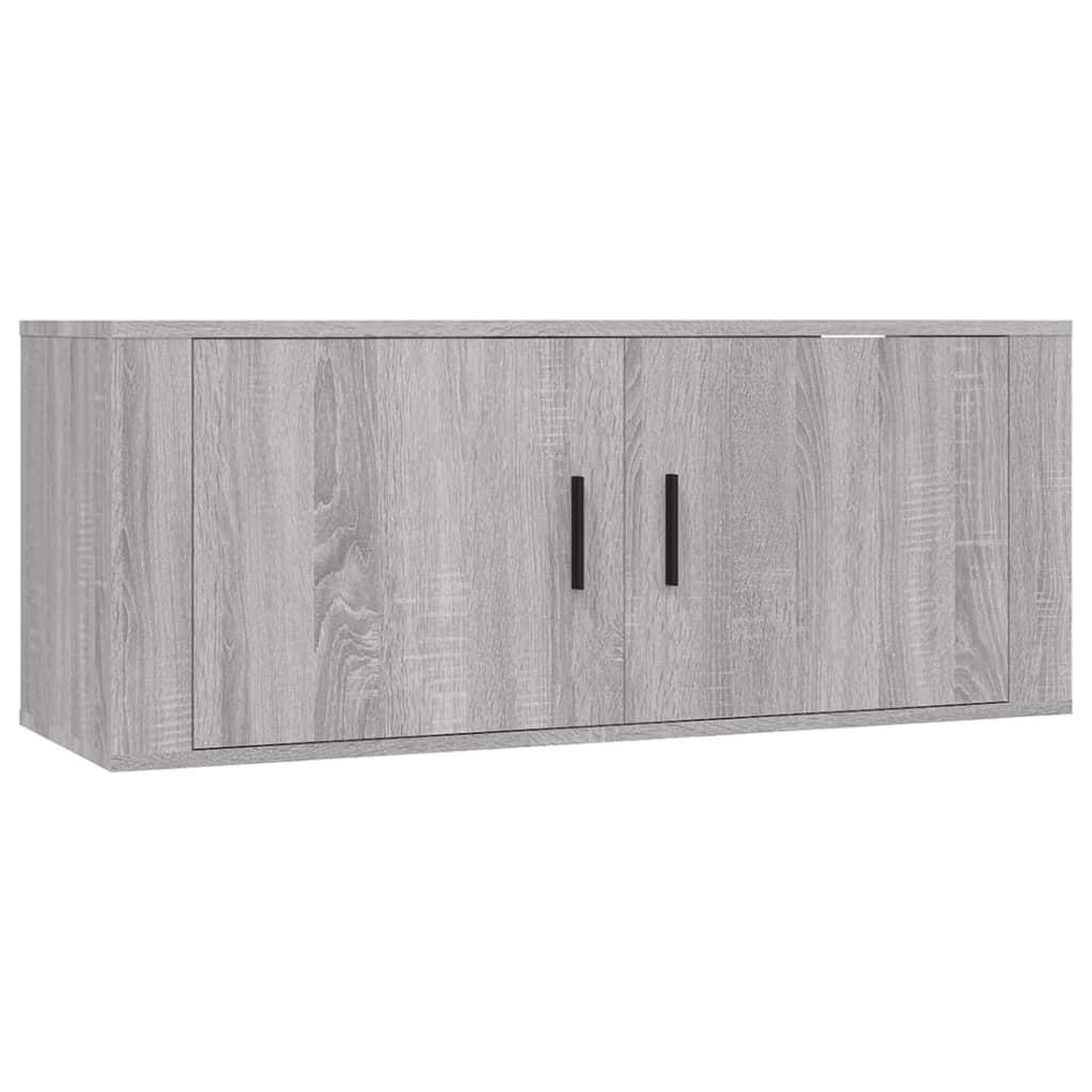 2 Piece TV Cabinet Set Grey Sonoma Engineered Wood